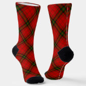Chaussette Plaque rouge vert tartan MacDougall (Angulaire)