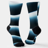 Chaussette Plaques bleues abstract (Angulaire)