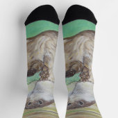 Chaussette Playful River Otter Painting (Haut)