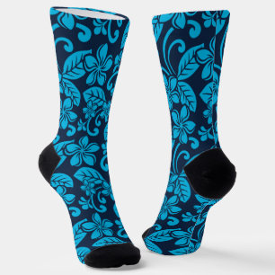 Chaussette PLUMÉRIE DE L'ÎLE (BLEU x 2)