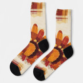 Chaussette Plumes d'Automne (Gauche)