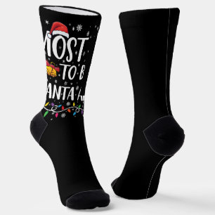 Chaussette Plus susceptible de diriger le Père Noël Funny Chr