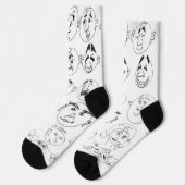 Chaussette Plusieurs visages (Gauche)