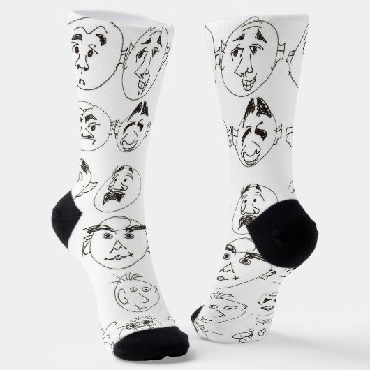 Chaussette Plusieurs visages (Angulaire)
