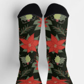 Chaussette Poinsettias et Holly Festive (Haut)