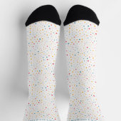 Chaussette Point blanc personnalisable multicolore pois (Haut)
