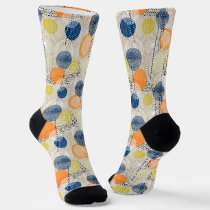 Chaussette Point coloré abstrait