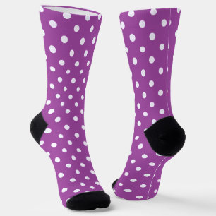 Chaussette Point Polka violet