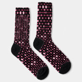 Chaussette Pointe Polka moderne 01.BG noir rose (Droite)
