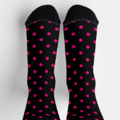 Chaussette Pointe rose noire et rose chaud (Haut)