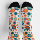 Chaussette Points Abstraits colorés (Haut)