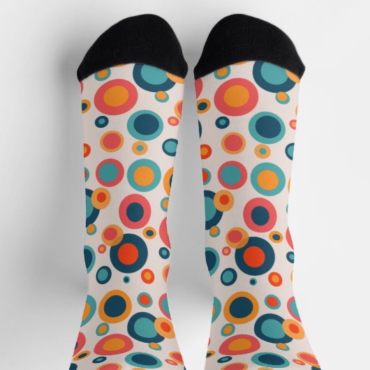 Chaussette Points Abstraits colorés (Haut)