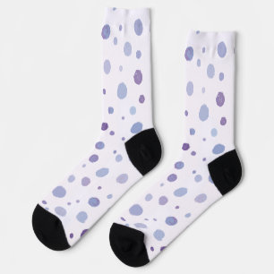 Chaussette points noirs peints à la main