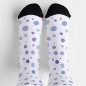 Chaussette points noirs peints à la main (Haut)