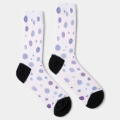 Chaussette points noirs peints à la main (Droite)