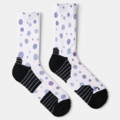 Chaussette points noirs peints à la main (Droite)