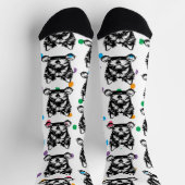 Chaussette Points Poka de chiot gallois Terrier Thème personn (Haut)
