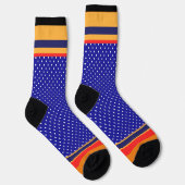 Chaussette Pois bleus + Grandes (Droite)