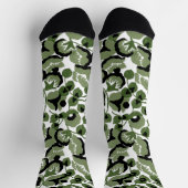 Chaussette Pois doux (olive) Art fin (Haut)