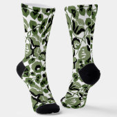 Chaussette Pois doux (olive) Art fin (Angulaire)