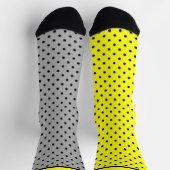 Chaussette Pois jaune noir (Haut)