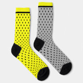 Chaussette Pois jaune noir (Droite)