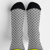 Chaussette Pois jaune noir (Haut)