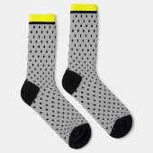 Chaussette Pois jaune noir (Droite)