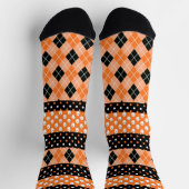Chaussette Pois, Little Ghosts et Jacquard orange (Haut)