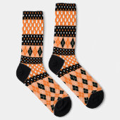 Chaussette Pois, Little Ghosts et Jacquard orange (Droite)