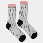 Chaussette Pois rose noir (Droite)