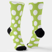 Chaussette Pois verts, Motif à points Polka, points, pointill (Angulaire)