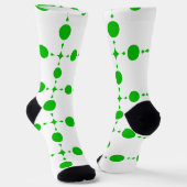 Chaussette Pois verts, Motif à points Polka, points, pointill (Angulaire)