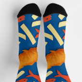 Chaussette Poisson et chips (Haut)