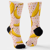 Polka Dot amusant et un Motif de banane bizarre