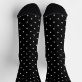 Chaussette Polka Dot Classic Pattern Polkadot Monochrome (Haut)