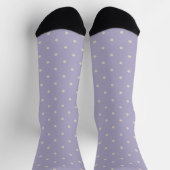 Chaussette Polka Dots Lavender Cream Polka Pattern (Haut)