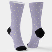 Chaussette Polka Dots Lavender Cream Polka Pattern (Angulaire)