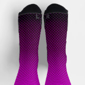 Chaussette Polka point dégradé violet noir couleurs foncé (Haut)