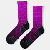 Chaussette Polka point dégradé violet noir couleurs foncé (Gauche)