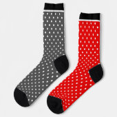 Chaussette Polka rouge do (Gauche)