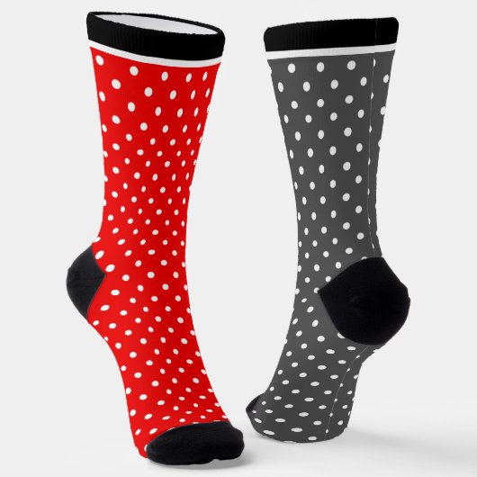 Chaussette Polka rouge do (Angulaire)