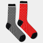 Chaussette Polka rouge do (Droite)