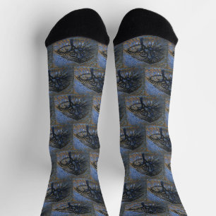 Chaussette Pommier, version pointilliste par Piet Mondrian