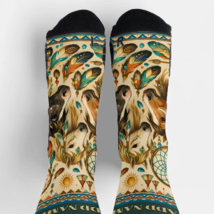 Chaussette Poneys attrape-rêves