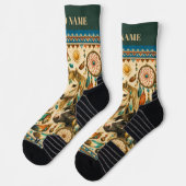 Chaussette Poneys attrape-rêves (Gauche)