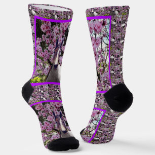 Chaussette Pony Arabe Cheeky Et Fleurs, Chaussettes D'Équipag