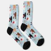 Chaussette Poodle Valentine Motif (Droite)
