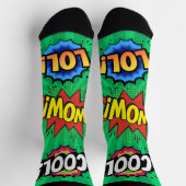 Chaussette Pop Art Comics Discours Bubbles (Haut)