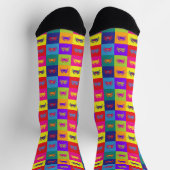 Chaussette Pop Art Crabs Colorful Seafood Patmotif (Haut)